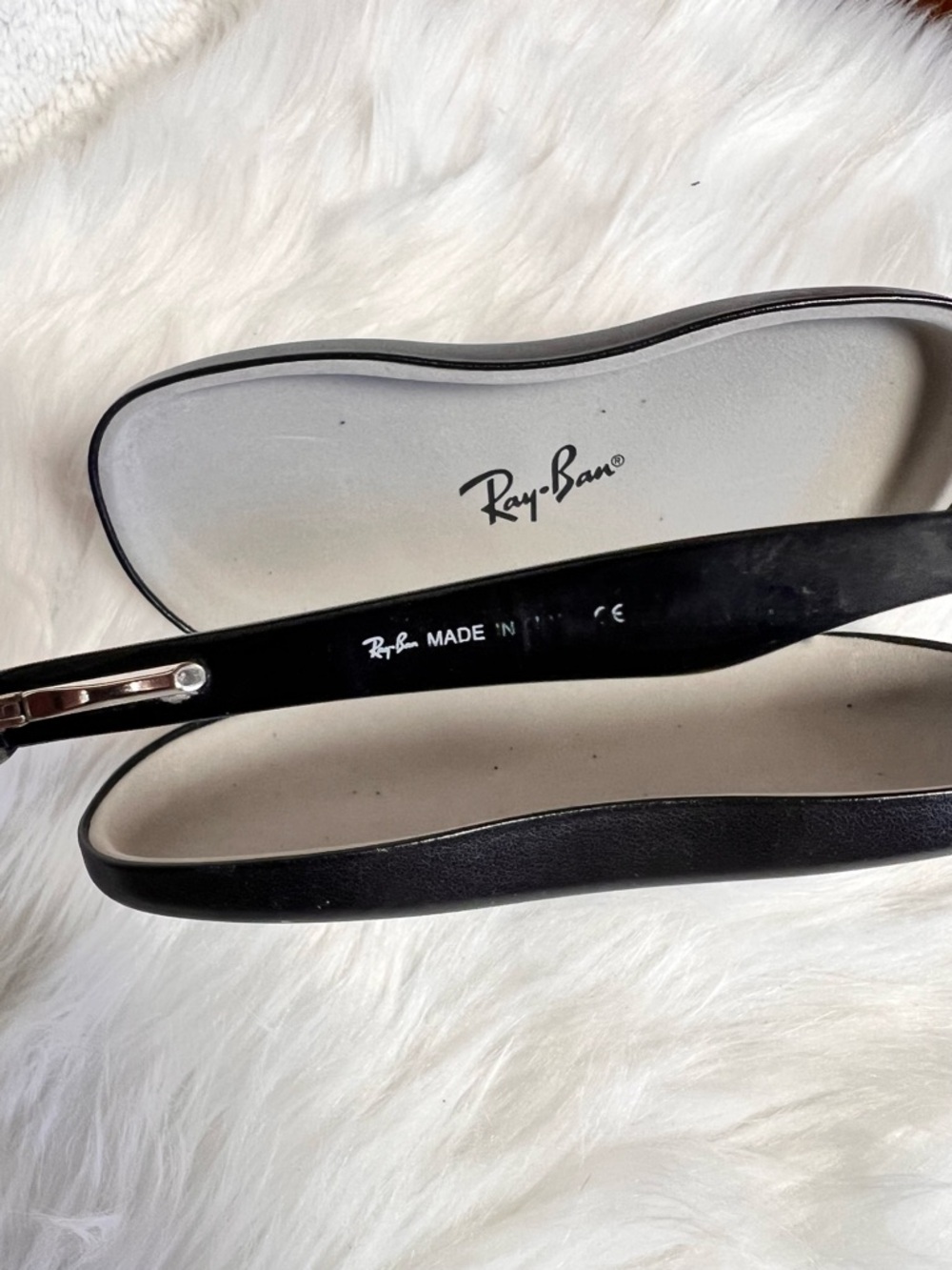 Ray-Ban Black Rectangular Wayfarer Eyeglasses - Picture 4 of 5